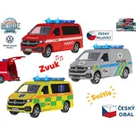 Kids Globe Traffic VW záchranné složky CZ 13,5cm kov zpětný chod česky mluvící se světlem