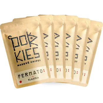 Sušená potravina 6x Porkies Fermato klasika - masové chipsy 30g