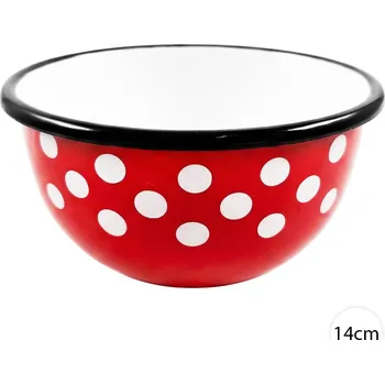 Smaltovaná miska Perfect Home PUNTÍKY 14cm, 12014