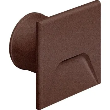 Venkovní osvětlení Linea Light LineaLight Envelope_1, hnědé zápustné svítidlo do stěny, 1W LED 2200K, 4x4cm, IP66