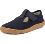 Chlapecké plátěné barefoot přezůvky CANVAS T-BAR DARK BLUE Froddo G1700439 - 35