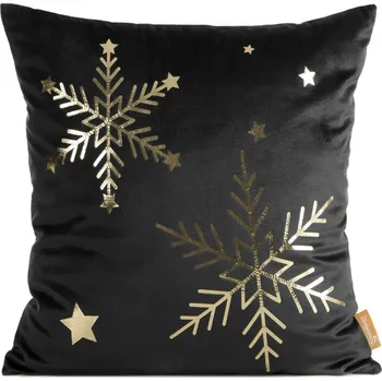 Povlak na polštářek VÁNOČNÍ DEKORAČNÍ POVLAK NA POLŠTÁŘ ELEGANCE1 45X45 CM VZOROVANÁ