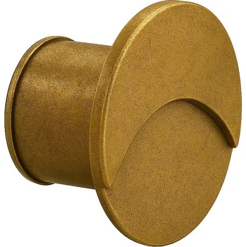 Venkovní osvětlení Linea Light LineaLight Envelope_R, mosazné zápustné svítidlo do stěny, 1W LED 2200K, Ø4cm, IP66