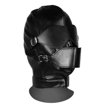 Ouch! Xtreme Blindfolded Mask with Breathable Ball Gag Black