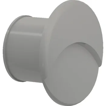 Venkovní osvětlení Linea Light LineaLight Envelope_R, šedé zápustné svítidlo do stěny, 1W LED 2200K, Ø4cm, IP66