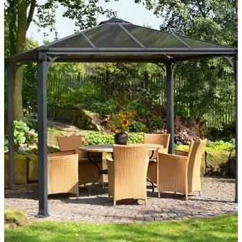 Zahradní altán Palram Granada antracit / bronz, 3,60 x 3,60 m | sleva 12% | cena za ks