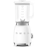 Smeg BLF03WHEU mixér, 800 W, 4 programy, funkce pulse, 18000 RPM, nerezové ostří, Ice crush, 50's Style, bílý