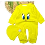 2dílná souprava – overal + čepička Tweety 62/68 (3-6 m)