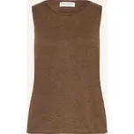 Marc O'polo Dámský Pletený Top S Lnem, tmavě hnědá, 40