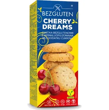 BEZGLUTEN Sušenky třešňový sen bez přidaného cukru a lepku 110 g