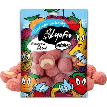 Sušená potravina Kešu v jahodové krustě 50 g