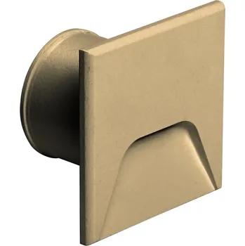 Venkovní osvětlení Linea Light LineaLight Envelope_1, mosazné zápustné svítidlo do stěny, 1W LED 2200K, 4x4cm, IP66