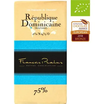 Cukrovinka Francois Pralus čokoláda Dominican Republic Trinitario 75% Bio 100 g