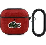 Lacoste Petit Pique Croc Logo Patch Pouzdro pro AirPods 4 Red