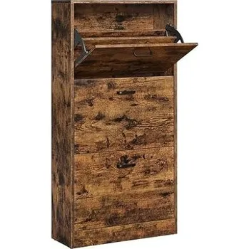 Botník Vasagle Botník výklopný rustikální hnědá, 120 x 60 x 24 cm LBC030X01V1