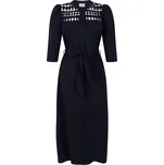 Zoso midi šaty s průstřihy Jana tmavě modré Velikost: XS