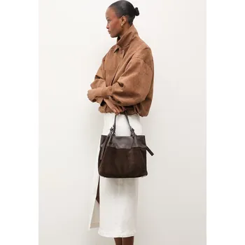 Kabelka Semišová kabelka Answear.LAB feb0205.iak hnědá 89X, vel. ONE SIZE