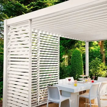 Zahradní stavba Gutroof Panelová žaluzie pro pergoly PREMIUM 4 m, white