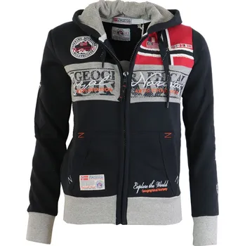 Dámská mikina GEOGRAPHICAL NORWAY mikina dámská FLYER LADY s kapucí zapínání na zip XL tmavě modrá