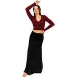 Himalife Dlouhá sukně Plain - černá Velikost: 4XL/5XL - Móda pro plnoštíhlé, Oblečení nadměrné velikosti