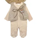 2-dílná dětská souprava - overal a vesta Srnka 62/68 (3-6 m)