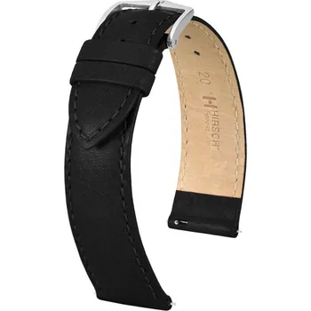 Řemínek na hodinky Forest L - Kožený řemínek na hodinky 20 mm černý