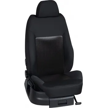 Potah sedadla Autopotahy Volkswagen CRAFTER / CRAFTER /2017->, CRAFTER (3 místa), STANDARD > KS004 (KS004 / Černý bok)