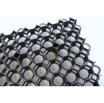 Zatravňovací dlaždice – Geopave PROFI - tloušťka 40 mm, zatížení 400 t/m², 47×47×6,5 cm černá