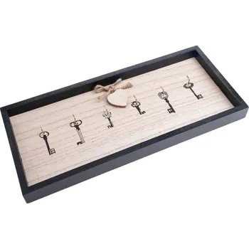 Věšák Casa de Engel Dřevěný věšák na klíče 6 háčků