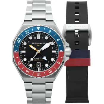 Hodinky Spinnaker SP-5119-44 Dumas Automatic GMT Mens Watch 44mm 30ATM