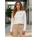 Dámská crop top mikina ALTISPORT BYB/ALW056BY131 BÍLÁ 4XL