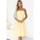 Dámské šaty NUMOCO 641-3 PASTELOVĚ ŽLUTÁ XL
