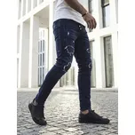 Pánské kalhoty DSTREET NÁMOŘNÍ MODRÁ XXL