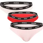 3PACK dámská tanga HUGO vícebarevná (50545680 965) S