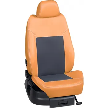 Potah sedadla Autopotahy Ford C-MAX / 2016, 5 dveří, Titanum, KOŽENKA > K0022 (K0022 / Hnědý koženkový bok)