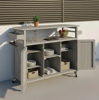 Šatní skříň Skříň Jada, šedá, 128 cm, 92 cm, 47 cm