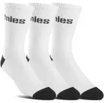 Pánské ponožky ETNIES Direct 2 Stencil Icon Sock 3-Pack White, Velikost One Size