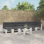 Podušky na palety 7 ks černé textil3217149