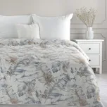 PŘEHOZ NA POSTEL LAYLA 200X220 CM LISTY