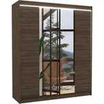 Šatní skříň Balance 180 s LED osvětlením - ADRK FURNITURE Světlý dub 180x215 cm