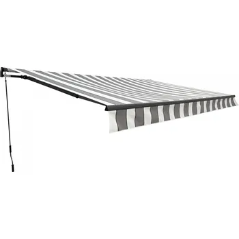 Markýza Markýza s kloubovým ramenem, 495 x 300 cm, šedo-bílá | 509200