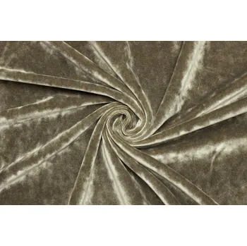 Samet bavlněný - Béžovo zelená s mramorovaným efektem 2. Jakost