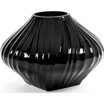 Váza Serax, Váza skleněná Josephine 23,6 cm, černá - Formadore