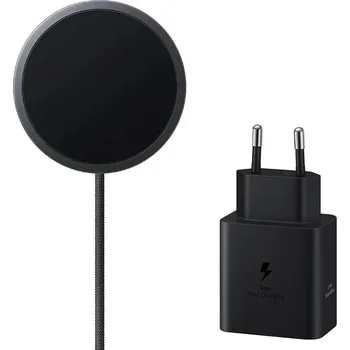 Magnetická bezdrátová rychlonabíječka EP-P2900TBE Samsung 25W Dark Grey + Adaptér 45W