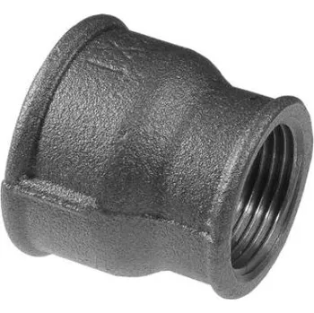 Vodovodní potrubí Černý nátrubek redukovaný 6/4" x 3/4" SVSFC2406434