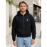 Pánská mikina na zip 90's ALTISPORT BYB/ALM002BY254 ČERNÁ S