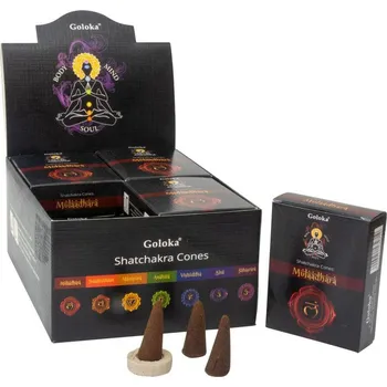 Vonný olej Goloka Vonné kužely Chakra, 10 ks
