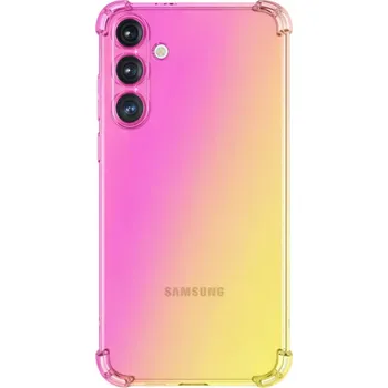 Pouzdro na mobilní telefon Kryt Samsung A57 5G Shock duhový růžovo-žlutý (obal neboli pouzdro na Samsung A57 5G)