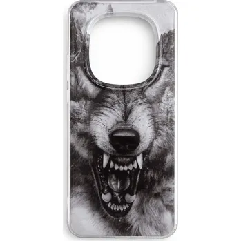 Pouzdro na mobilní telefon Kryt Xiaomi Redmi Note 15 Pro 5G Image pevný Černobílý vlk (obal neboli pouzdro na Xiaomi Redmi Note 15 Pro 5G)