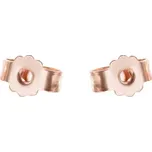 Náušnicové puzety z růžového zlata Kora